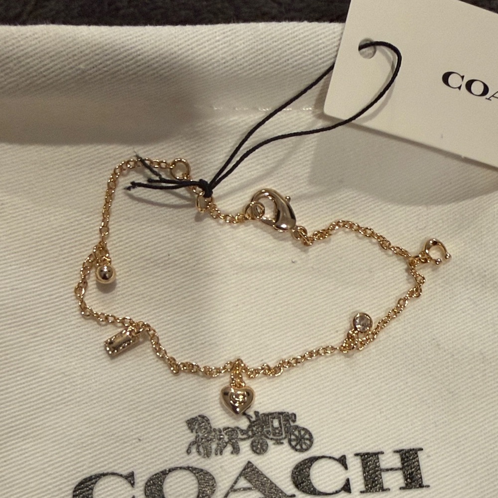 COACH Charm Bracelet - Gold - Picture 5 of 5